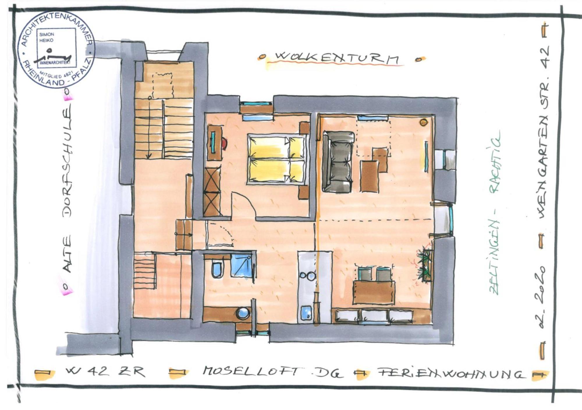 Moselloft Zeltingen-Rachtig Apartment Bagian luar foto